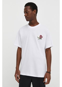 Les Deux t-shirt bawełniany męski kolor biały z aplikacją ze sklepu ANSWEAR.com w kategorii T-shirty męskie - zdjęcie 170226086