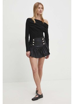 Answear Lab spódnica kolor czarny mini rozkloszowana ze sklepu ANSWEAR.com w kategorii Spódnice - zdjęcie 170226339