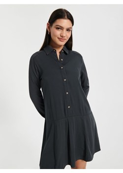 Sinsay - Sukienka mini koszulowa - szary ze sklepu Sinsay w kategorii Sukienki - zdjęcie 170227056