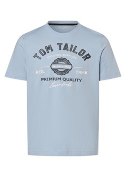 Tom Tailor T-shirt męski Mężczyźni Bawełna jasnoniebieski nadruk ze sklepu vangraaf w kategorii T-shirty męskie - zdjęcie 170230386
