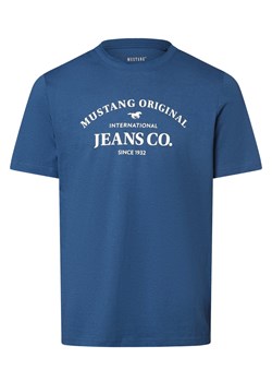 Mustang Koszulka Herrern - styl Austin Mężczyźni Bawełna niebieski nadruk ze sklepu vangraaf w kategorii T-shirty męskie - zdjęcie 170230415