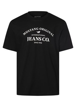 Mustang Koszulka Herrern - styl Austin Mężczyźni Bawełna czarny nadruk ze sklepu vangraaf w kategorii T-shirty męskie - zdjęcie 170230416