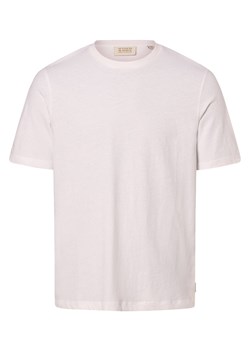Scotch & Soda T-shirt z zawartością lnu Mężczyźni Bawełna biały jednolity ze sklepu vangraaf w kategorii T-shirty męskie - zdjęcie 170230425