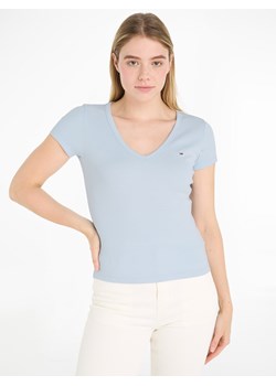 TOMMY JEANS Koszulka w kolorze błękitnym ze sklepu Limango Polska w kategorii Bluzki damskie - zdjęcie 170235616