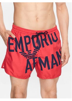 Emporio Armani Underwear Szorty kąpielowe 211740 3R424 21875 Czerwony Regular Fit ze sklepu MODIVO w kategorii Kąpielówki - zdjęcie 170237029