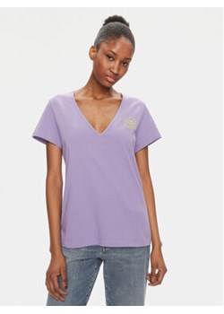 Pinko T-Shirt Turbato 100372 A151 Fioletowy Regular Fit ze sklepu MODIVO w kategorii Bluzki damskie - zdjęcie 170237199