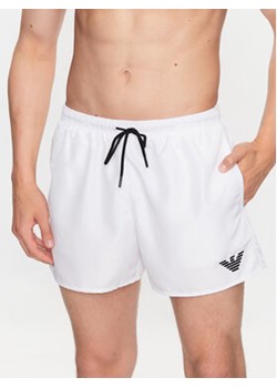 Emporio Armani Underwear Szorty kąpielowe 211752 3R438 00010 Biały Regular Fit ze sklepu MODIVO w kategorii Kąpielówki - zdjęcie 170237699