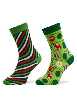 Rainbow Socks Zestaw 2 par wysokich skarpet damskich Xmas Balls Kolorowy ze sklepu MODIVO w kategorii Skarpetki damskie - zdjęcie 170237767