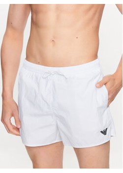 Emporio Armani Underwear Szorty kąpielowe 211756 3R422 00010 Biały Regular Fit ze sklepu MODIVO w kategorii Kąpielówki - zdjęcie 170237769