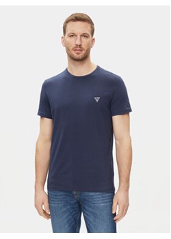 Guess T-Shirt Caleb U97M00 KCD31 Niebieski Slim Fit ze sklepu MODIVO w kategorii T-shirty męskie - zdjęcie 170238327