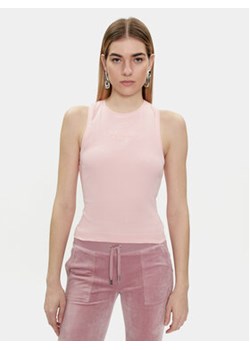 Juicy Couture Top Beckham JCBLV223811 Różowy Slim Fit ze sklepu MODIVO w kategorii Bluzki damskie - zdjęcie 170238358