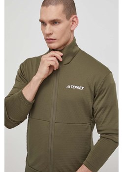 adidas TERREX bluza sportowa Multi kolor zielony gładka IQ3742 ze sklepu ANSWEAR.com w kategorii Bluzy męskie - zdjęcie 170238829