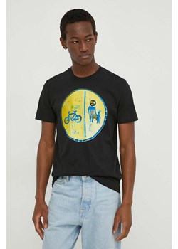 PS Paul Smith t-shirt bawełniany męski kolor czarny z nadrukiem ze sklepu ANSWEAR.com w kategorii T-shirty męskie - zdjęcie 170239179
