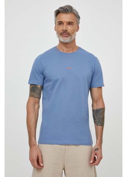 BALR. t-shirt bawełniany męski kolor niebieski z aplikacją B1112 1226 ze sklepu ANSWEAR.com w kategorii T-shirty męskie - zdjęcie 170239195