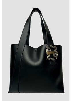 JUST CAVALLI Czarna shopperka Range A New Iconic Snakes ze sklepu outfit.pl w kategorii Torby Shopper bag - zdjęcie 170245509