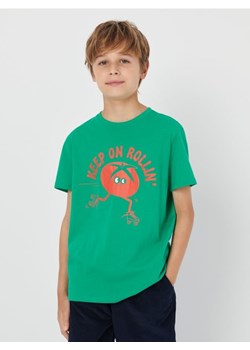 Sinsay - Koszulka z nadrukiem - zielony ze sklepu Sinsay w kategorii T-shirty chłopięce - zdjęcie 170246536