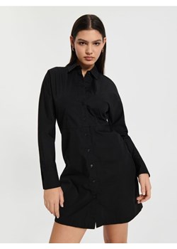 Sinsay - Sukienka mini koszulowa - czarny ze sklepu Sinsay w kategorii Sukienki - zdjęcie 170246635