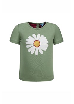 T-shirt niemowlęcy zielony ze stokrotką - Lief ze sklepu 5.10.15 w kategorii Koszulki niemowlęce - zdjęcie 170247457