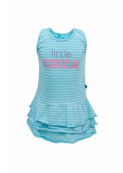 Sukienka dziewczęca bez rękawów, turkusowa, Little Chica, Lief ze sklepu 5.10.15 w kategorii Sukienki niemowlęce - zdjęcie 170247559