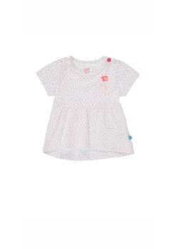 Sukienka dziewczęca z krótkim rękawem - biała w kropki - Lief ze sklepu 5.10.15 w kategorii Sukienki niemowlęce - zdjęcie 170247715