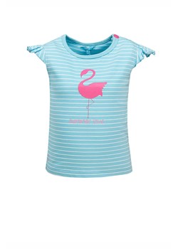 T-shirt dziewczęcy - niebieski z flamingiem - Lief ze sklepu 5.10.15 w kategorii Bluzki dziewczęce - zdjęcie 170247725