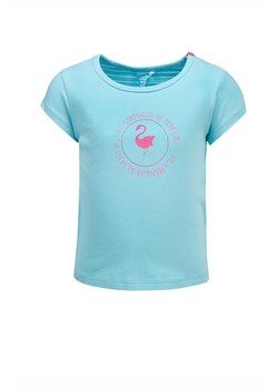 T-shirt dziewczęcy, turkusowy, flaming, Lief ze sklepu 5.10.15 w kategorii Bluzki dziewczęce - zdjęcie 170247788