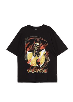 Cropp - Czarna koszulka z nadrukiem Wu-Tang Clan - czarny ze sklepu Cropp w kategorii T-shirty męskie - zdjęcie 170252557