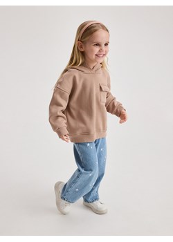 Reserved - Bluza z kapturem - beżowy ze sklepu Reserved w kategorii Bluzy dziewczęce - zdjęcie 170253267