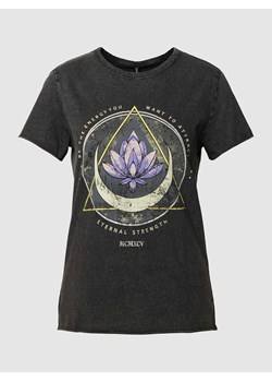 T-shirt z nadrukiem z motywem i napisem model ‘LUCY’ ze sklepu Peek&Cloppenburg  w kategorii Bluzki damskie - zdjęcie 170254686