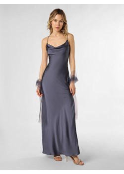 Unique Damska sukienka wieczorowa z etolą Kobiety Satyna blue stone jednolity ze sklepu vangraaf w kategorii Sukienki - zdjęcie 170257176