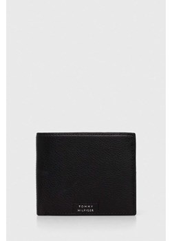Tommy Hilfiger portfel skórzany męski kolor czarny AM0AM12189 ze sklepu ANSWEAR.com w kategorii Portfele męskie - zdjęcie 170258647
