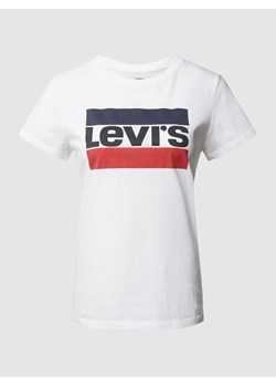 T-shirt z nadrukiem z logo ze sklepu Peek&Cloppenburg  w kategorii Bluzki damskie - zdjęcie 170259607