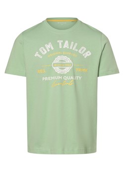 Tom Tailor T-shirt męski Mężczyźni Bawełna seledynowy nadruk ze sklepu vangraaf w kategorii T-shirty męskie - zdjęcie 170263566