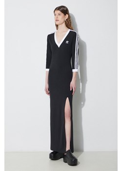 adidas Originals sukienka kolor czarny maxi dopasowana IK0439 ze sklepu PRM w kategorii Sukienki - zdjęcie 170263785