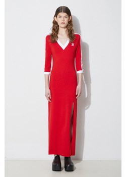 adidas Originals sukienka kolor czerwony maxi dopasowana II0750 ze sklepu PRM w kategorii Sukienki - zdjęcie 170263787