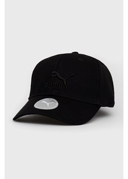 Puma czapka bawełniana 22554 kolor czarny z aplikacją 22554 ze sklepu PRM w kategorii Czapki z daszkiem męskie - zdjęcie 170263845