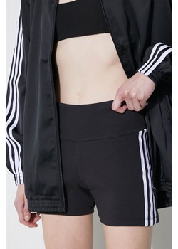 adidas Originals szorty damskie kolor czarny wzorzyste high waist IP2980 ze sklepu PRM w kategorii Szorty - zdjęcie 170264269
