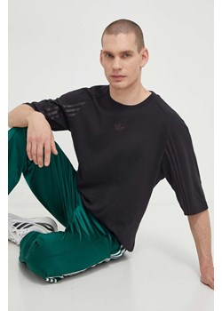 adidas Originals t-shirt bawełniany Fashion Raglan Cutline męski kolor czarny wzorzysty IT7445 ze sklepu PRM w kategorii T-shirty męskie - zdjęcie 170264337