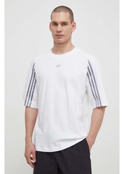 adidas Originals t-shirt bawełniany Fashion Raglan Cutline męski kolor biały wzorzysty IT7446 ze sklepu PRM w kategorii T-shirty męskie - zdjęcie 170264339