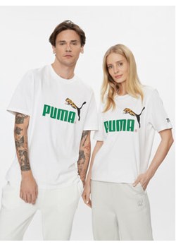 Puma T-Shirt Classics No.1 Logo Celebration 622182 Biały Regular Fit ze sklepu MODIVO w kategorii Bluzki damskie - zdjęcie 170270007