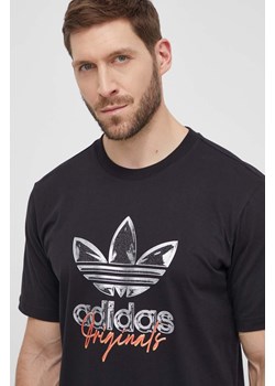 adidas Originals t-shirt bawełniany męski kolor czarny z nadrukiem IS0227 ze sklepu ANSWEAR.com w kategorii T-shirty męskie - zdjęcie 170271395