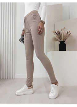 spodnie viviane beżowe xl/xxl ze sklepu UBRA w kategorii Jeansy damskie - zdjęcie 170272067