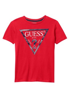 t-shirt chłopięcy guess l73i55 k8hm0 czerwony ze sklepu Royal Shop w kategorii T-shirty chłopięce - zdjęcie 170272308