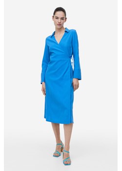 H & M - Kopertowa szmizjerka - Niebieski ze sklepu H&M w kategorii Sukienki - zdjęcie 170274168