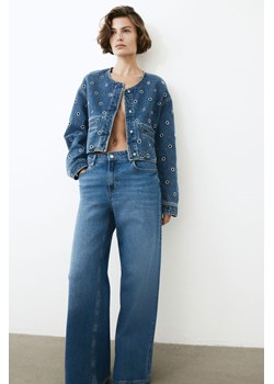 H & M - Wide High Jeans - Niebieski ze sklepu H&M w kategorii Jeansy damskie - zdjęcie 170274208
