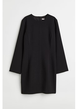 H & M - Krótka sukienka z długim rękawem - Czarny ze sklepu H&M w kategorii Sukienki - zdjęcie 170274245