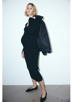 H & M - MAMA Sukienka z dzianiny w prążki - Czarny ze sklepu H&M w kategorii Sukienki ciążowe - zdjęcie 170274296