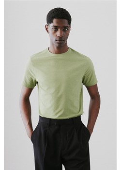H & M - T-shirt Slim Fit - Zielony ze sklepu H&M w kategorii T-shirty męskie - zdjęcie 170274357