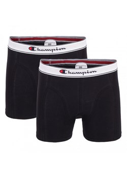 Męskie bokserki (2-pack) Champion 2 pk Boxer - czarne ze sklepu Sportstylestory.com w kategorii Majtki męskie - zdjęcie 170278907