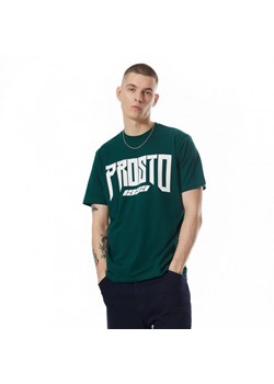 Męski t-shirt z nadrukiem Prosto Triz - zielony ze sklepu Sportstylestory.com w kategorii T-shirty męskie - zdjęcie 170279386
